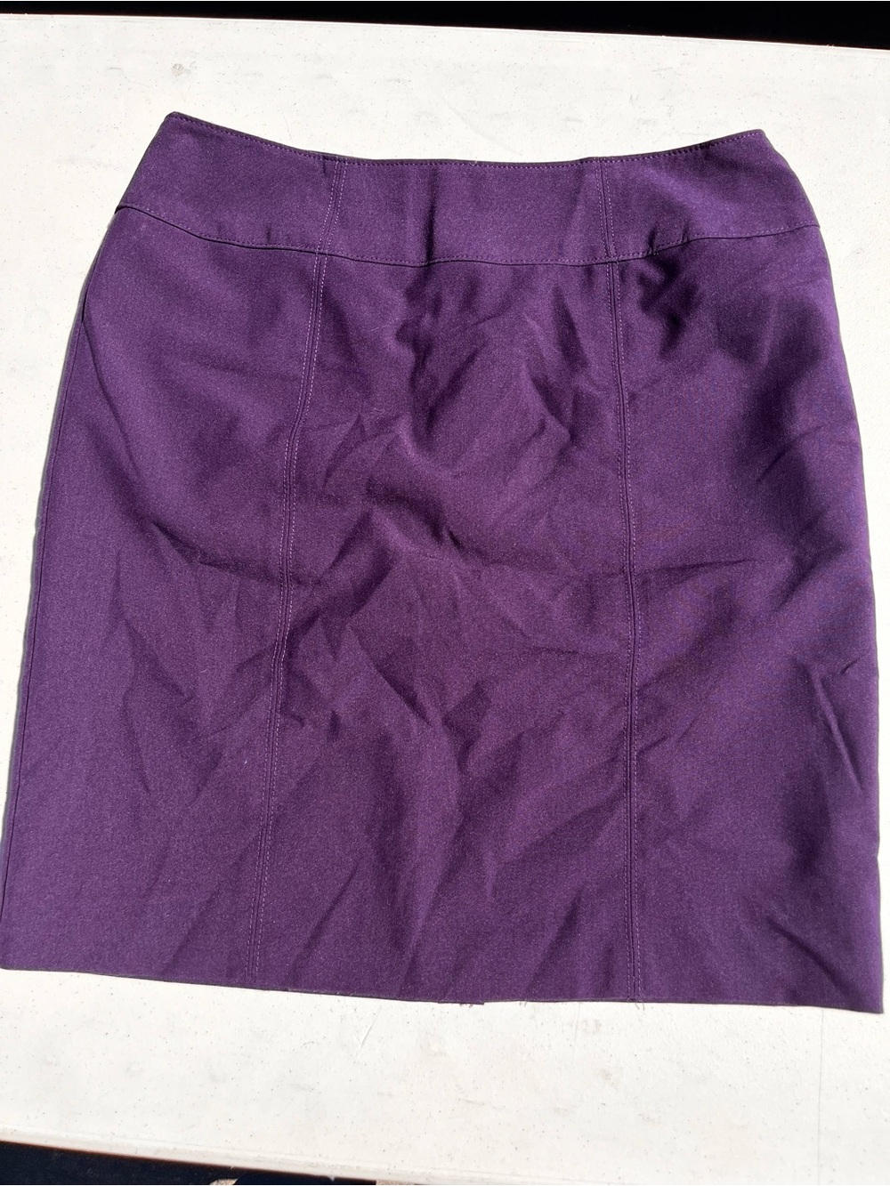 Chic Purple Pencil Skirt